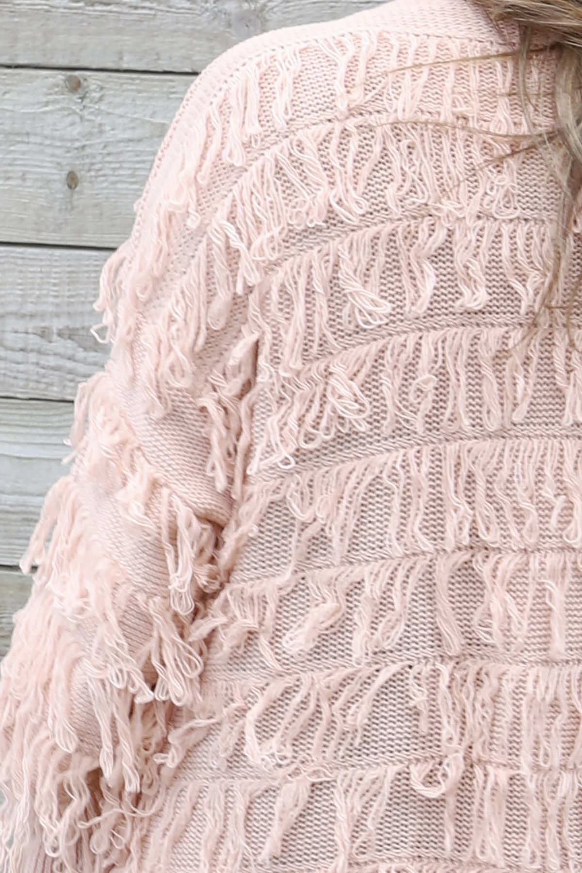 Caitlin Tassel Knitted Cardigan Pink