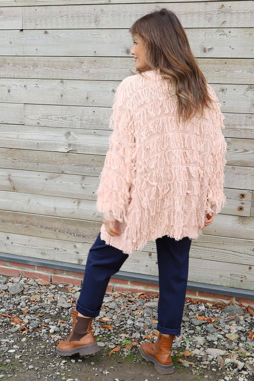 Caitlin Tassel Knitted Cardigan Pink - Image 4
