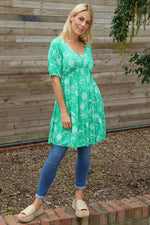 Janice Print Tunic Emerald Emerald - Janice Print Tunic Emerald