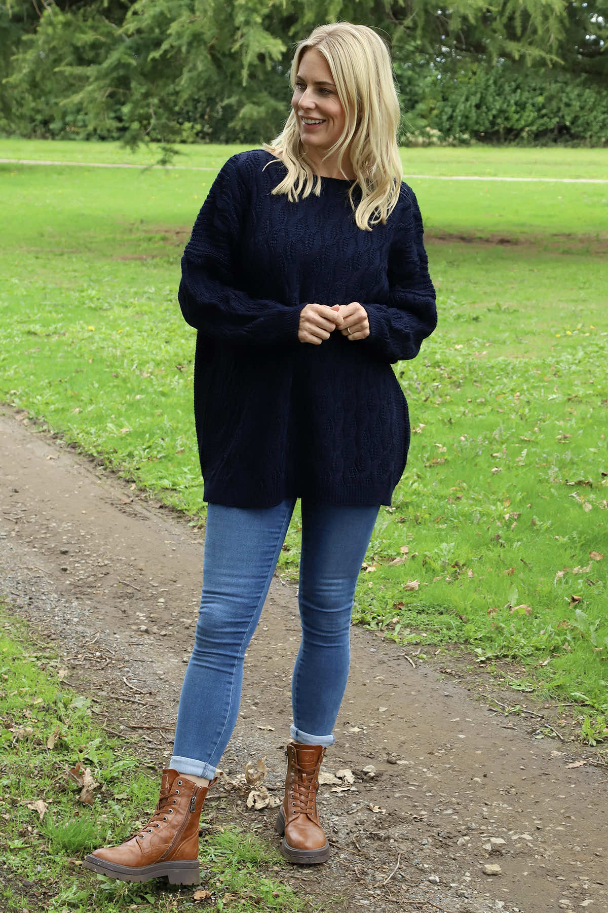 Tamsin Knitted Jumper Navy