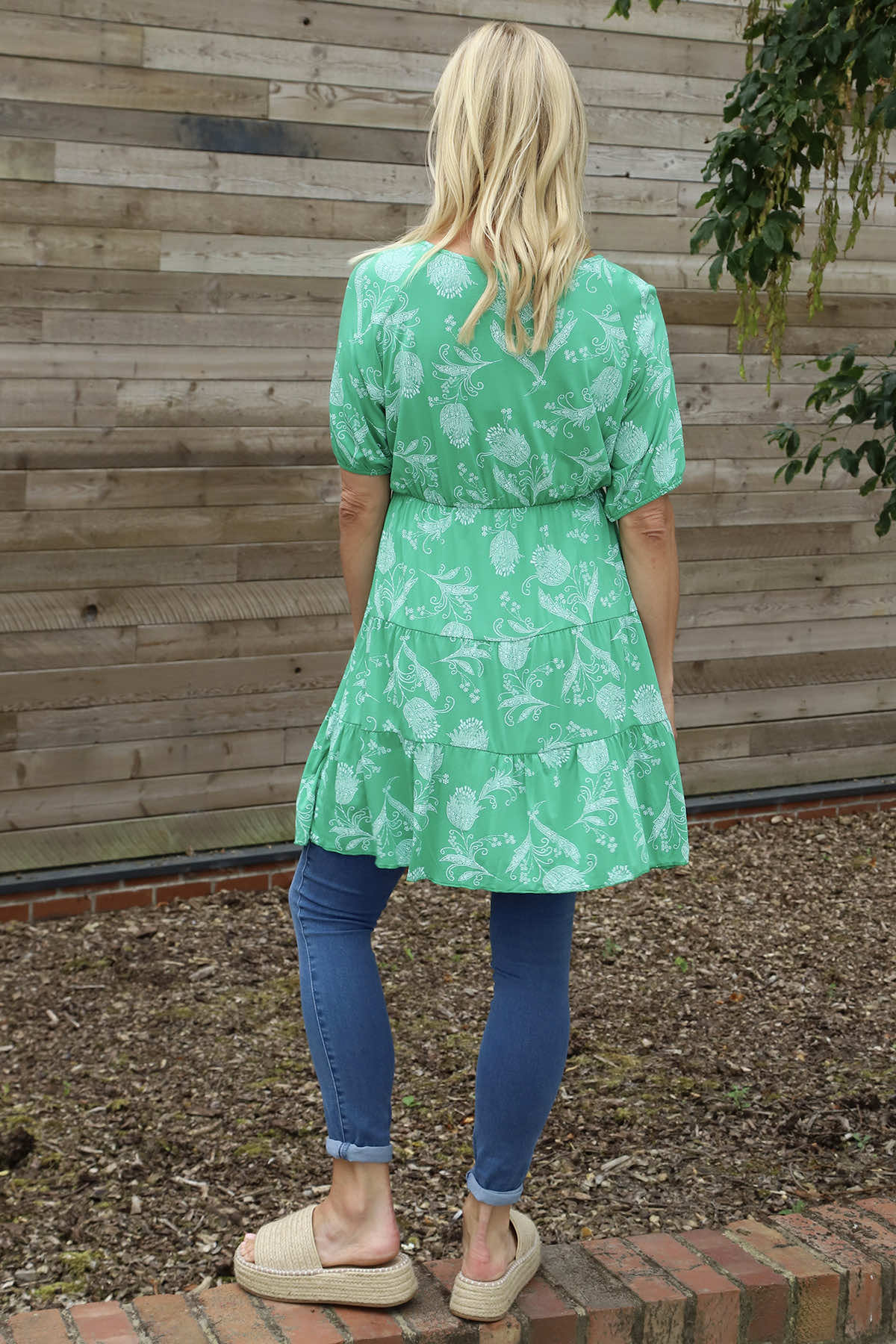 Janice Print Tunic Emerald