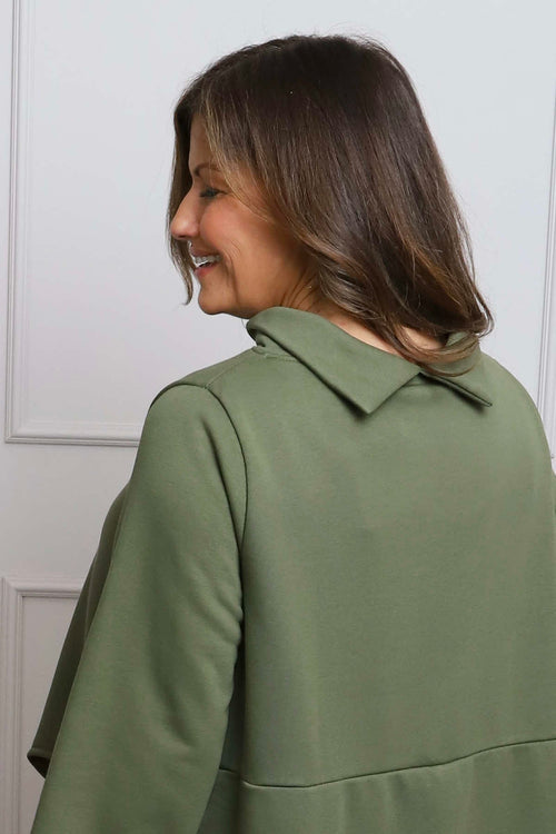 Courtney Cotton Top Khaki - Image 3