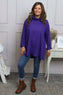Nialla Cowl Neck Top Purple
