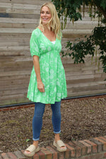 Janice Print Tunic Green Green - Janice Print Tunic Green