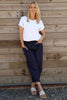 Primrose Linen Trousers Navy