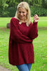 Tamsin Knitted Jumper Wine