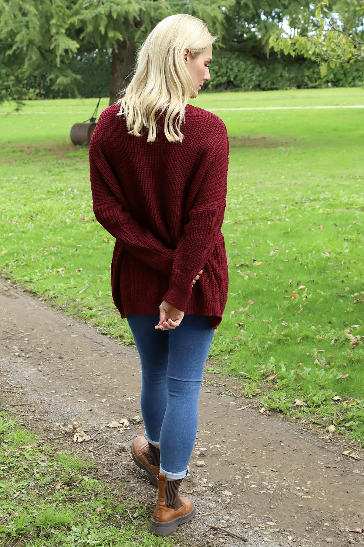 Tamsin Knitted Jumper Wine