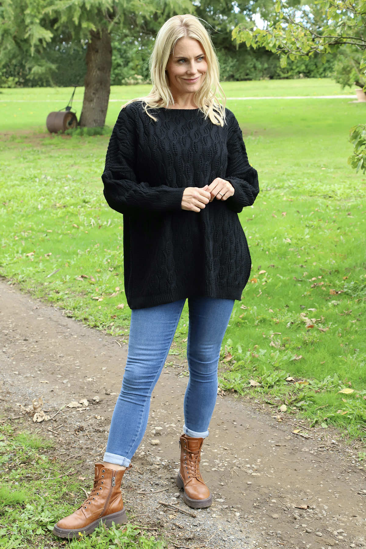 Tamsin Knitted Jumper Black