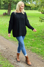 Tamsin Knitted Jumper Black Black - Tamsin Knitted Jumper Black