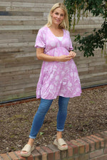 Janice Print Tunic Lilac Lilac - Janice Print Tunic Lilac
