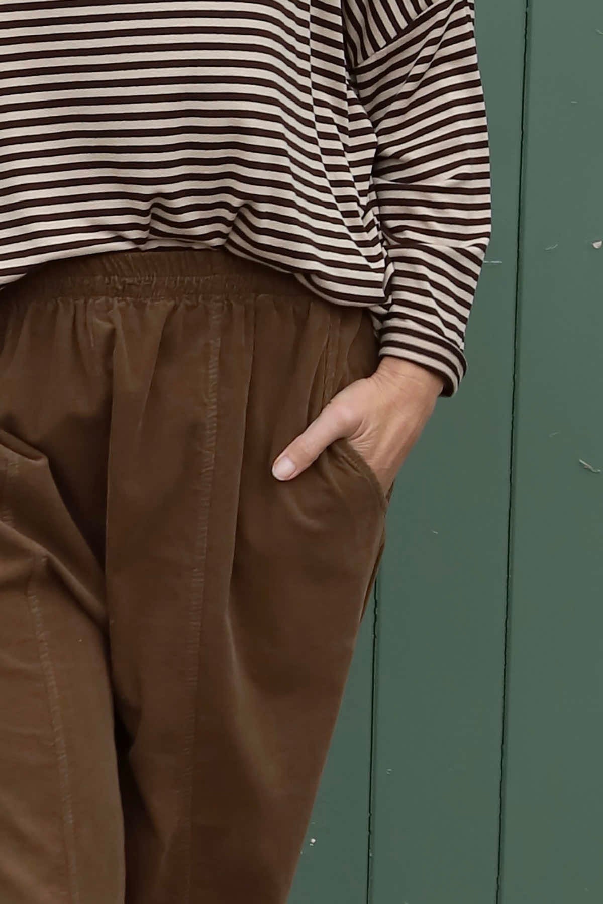 Poppy Needlecord Trousers Nutmeg