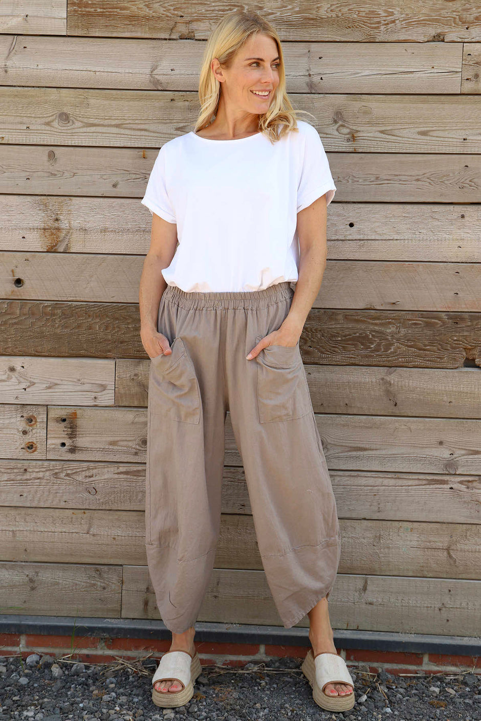 Primrose Linen Trousers Mocha