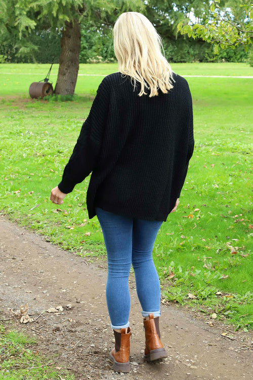 Tamsin Knitted Jumper Black - Image 4