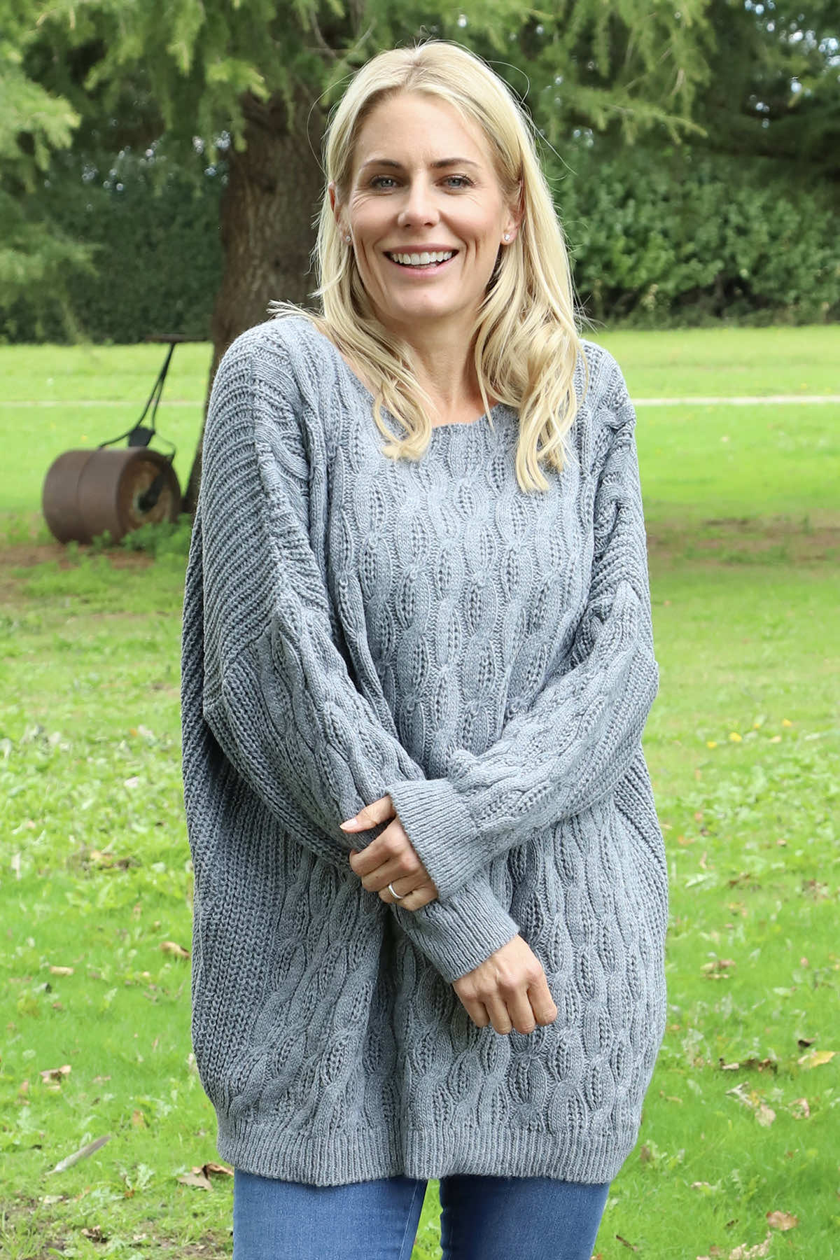 Tamsin Knitted Jumper Mid Grey