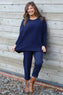 Ferne Pocket Knitted Jumper Navy