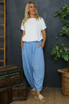 Ratana Cotton Trousers Powder Blue