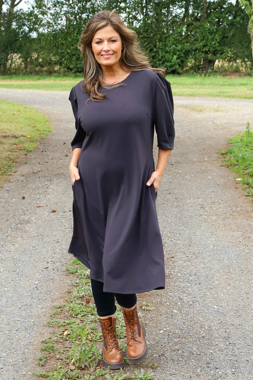 Florentina Dress Charcoal