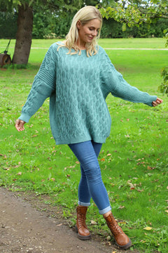 Tamsin Knitted Jumper Sage Green