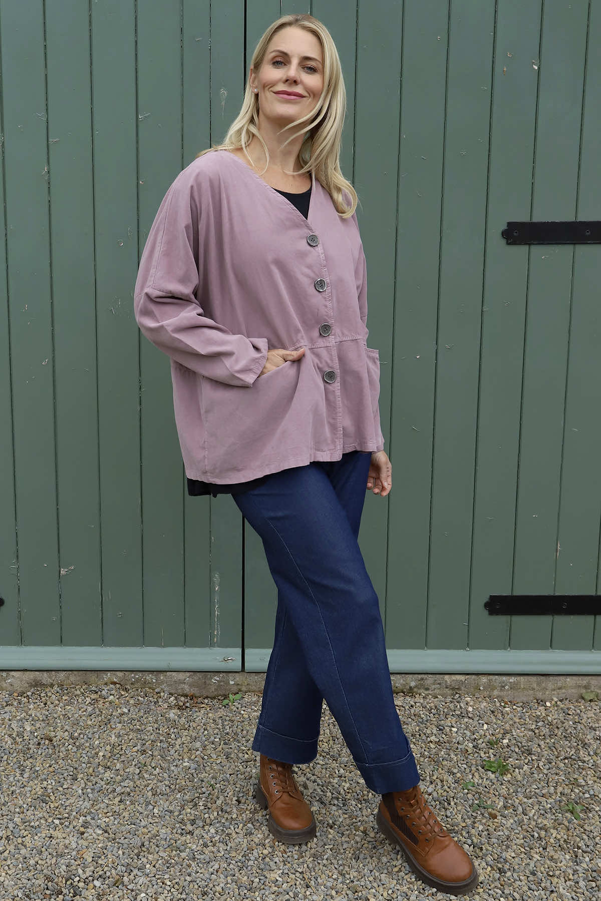 Kristen Needlecord Jacket Mauve