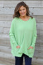 Ferne Pocket Knitted Jumper Green