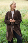 Dorothy Cord Waterfall Cardigan Cocoa