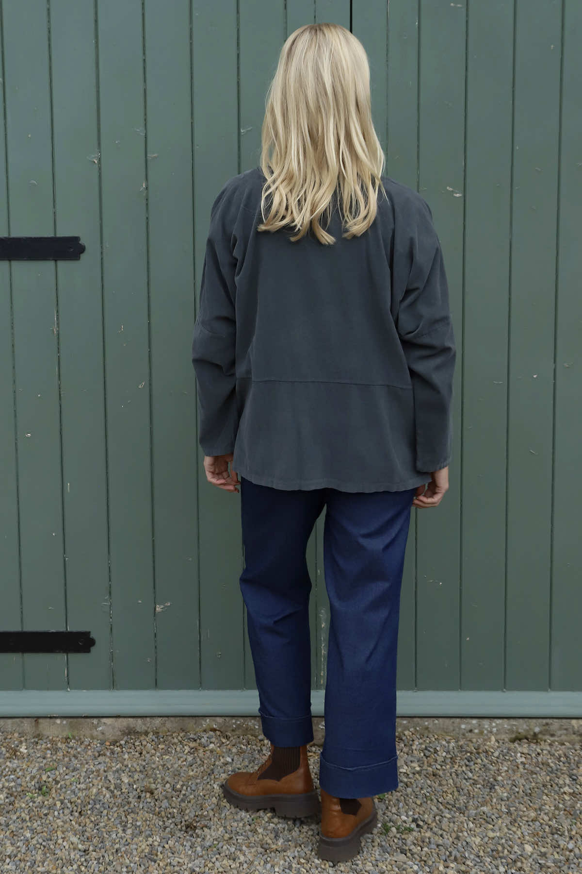 Kristen Needlecord Jacket Mid Grey