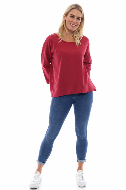 Sports Sweat Top Red - Image 1