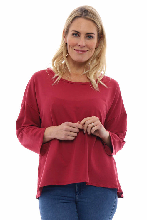 Sports Sweat Top Red - Image 4