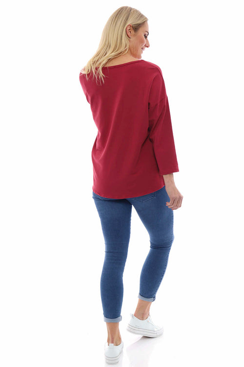 Sports Sweat Top Red - Image 6