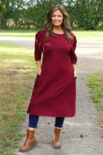 Florentina Dress Wine Wine - Florentina Dress Wine