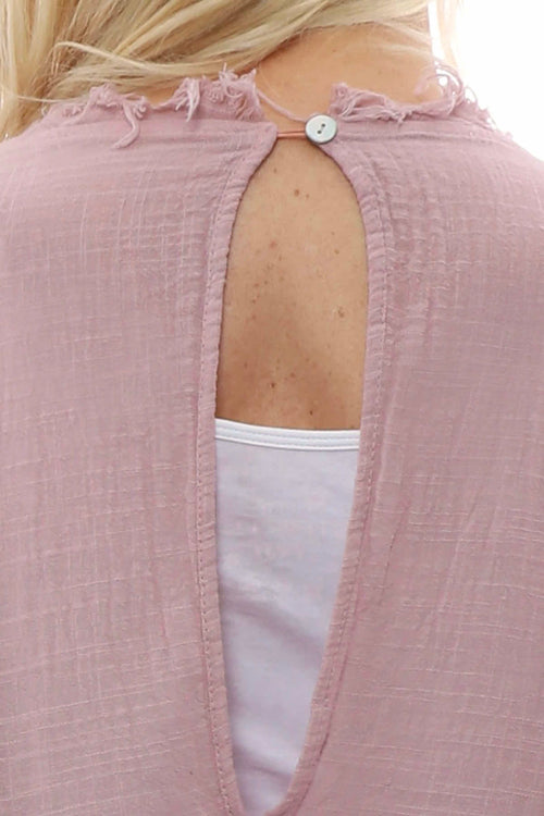 Bingham Tiered Cotton Top Pink - Image 6