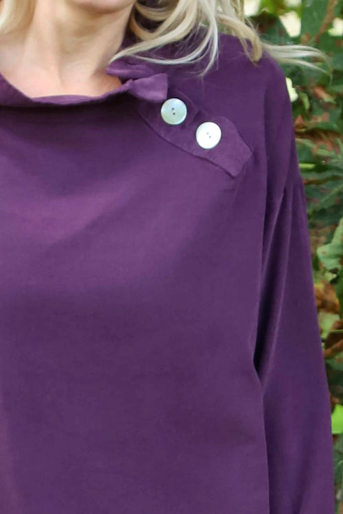 Bradley Needlecord Top Purple - Image 3