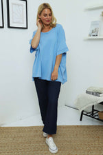 Orchid Cotton Top Powder Blue Powder Blue - Orchid Cotton Top Powder Blue