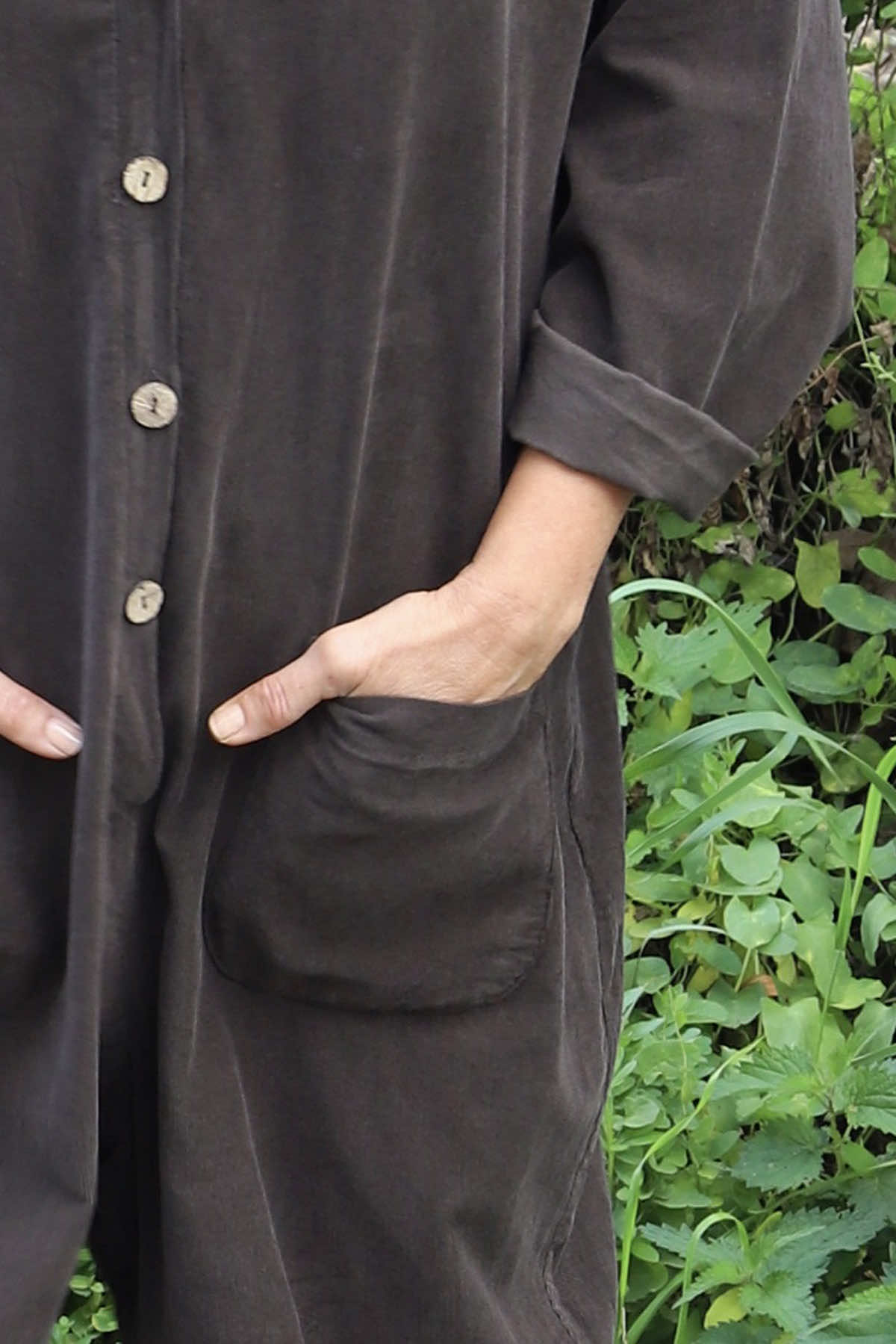 Paulton Needlecord Boilersuit Cocoa