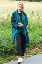 Dorothy Cord Waterfall Cardigan Jade Green Jade Green - Dorothy Cord Waterfall Cardigan Jade Green