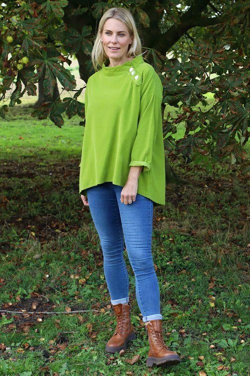 Bradley Needlecord Top Green