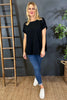 Genevieve Cotton Tee Black