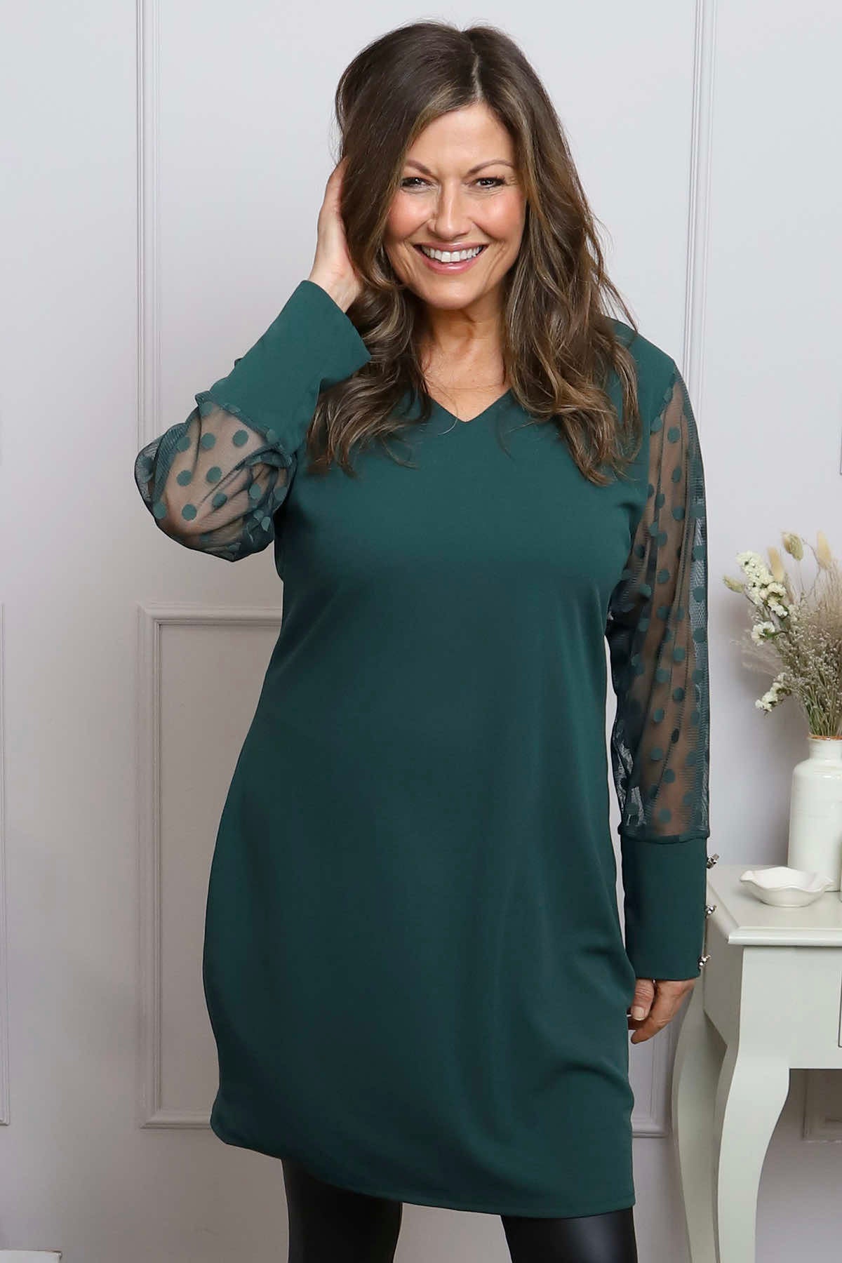 Reagan Tunic Bottle Green