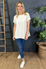 Genevieve Cotton Tee Stone