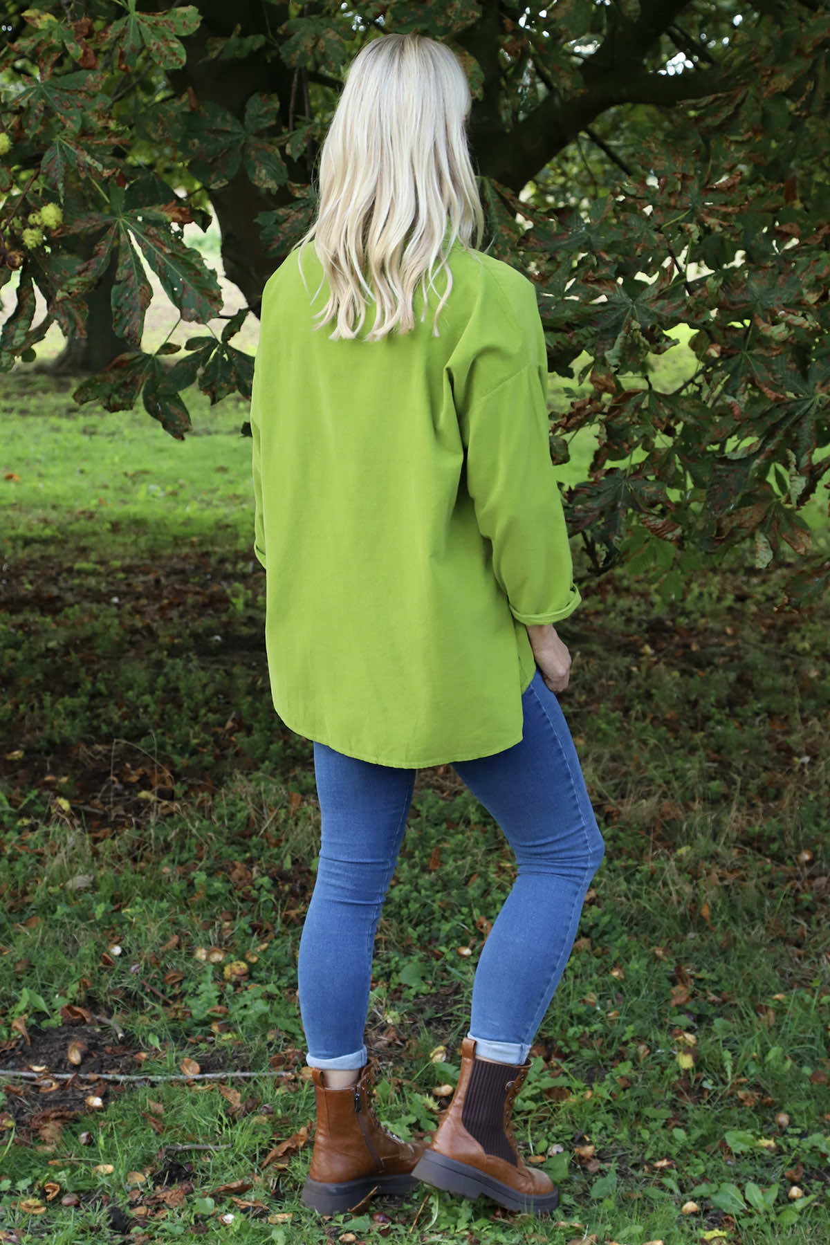 Bradley Needlecord Top Green