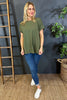 Genevieve Cotton Tee Khaki