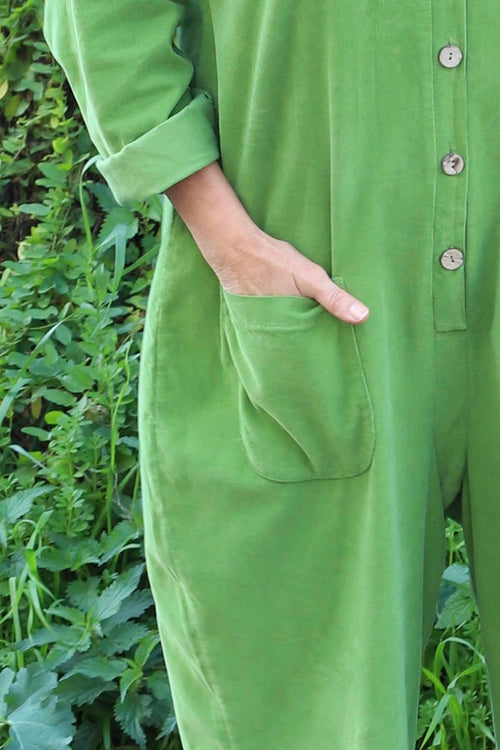 Paulton Needlecord Boilersuit Green - Image 3