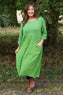 Vanessa Needlecord Dress Green