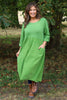 Vanessa Needlecord Dress Green