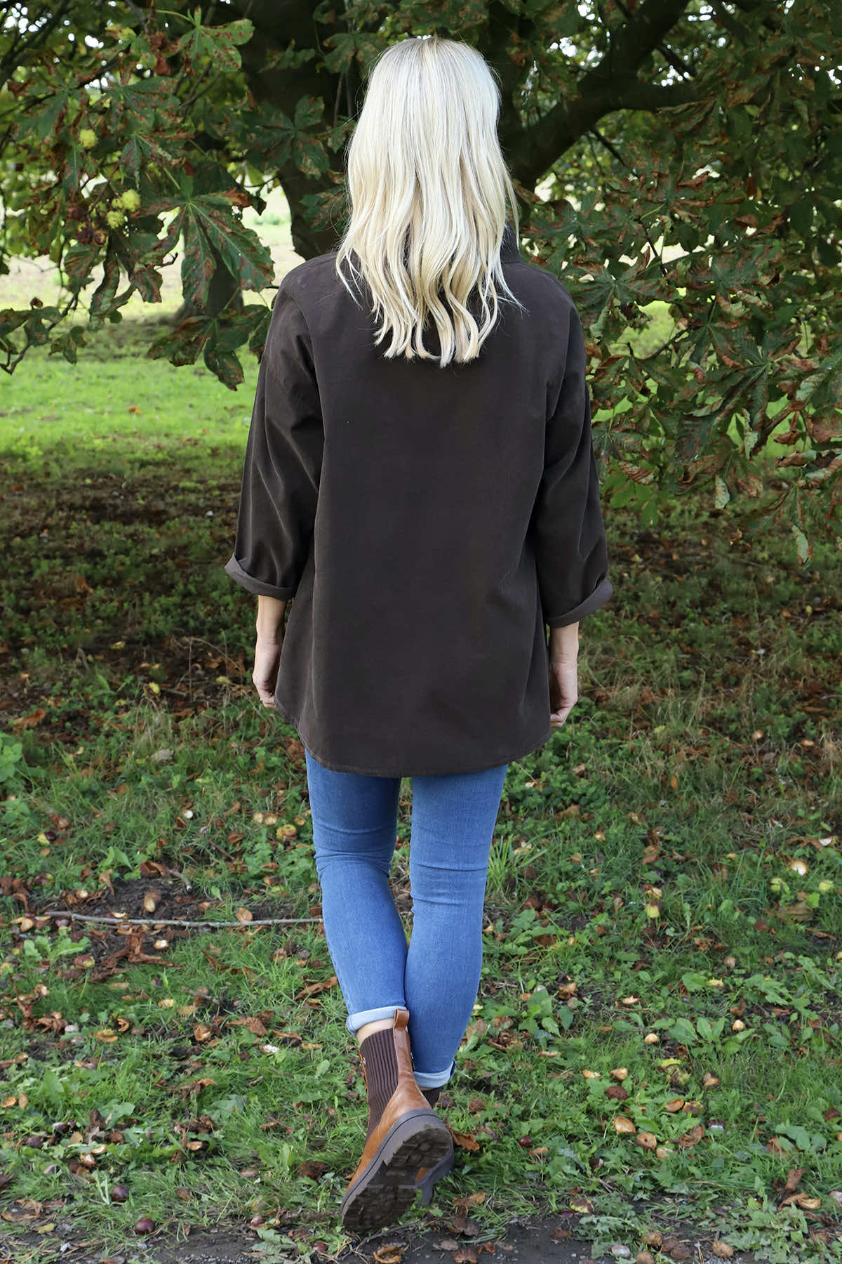 Bradley Needlecord Top Cocoa