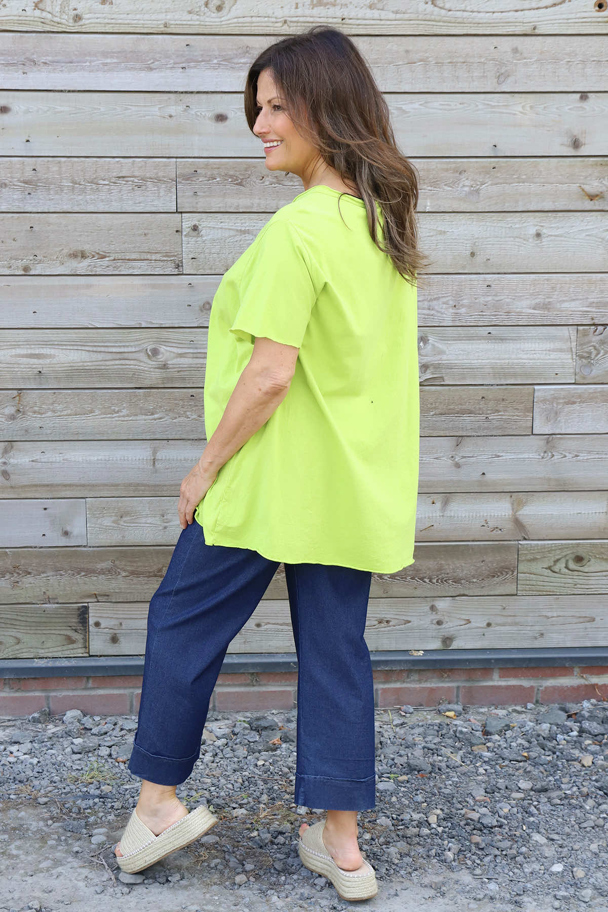 Steffani Cotton Top Lime