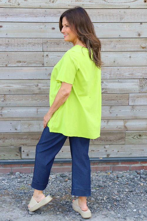 Steffani Cotton Top Lime - Image 4