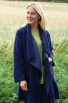 Dorothy Cord Waterfall Cardigan Navy
