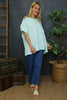 Baines Linen Top Mint