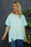 Baines Linen Top Mint